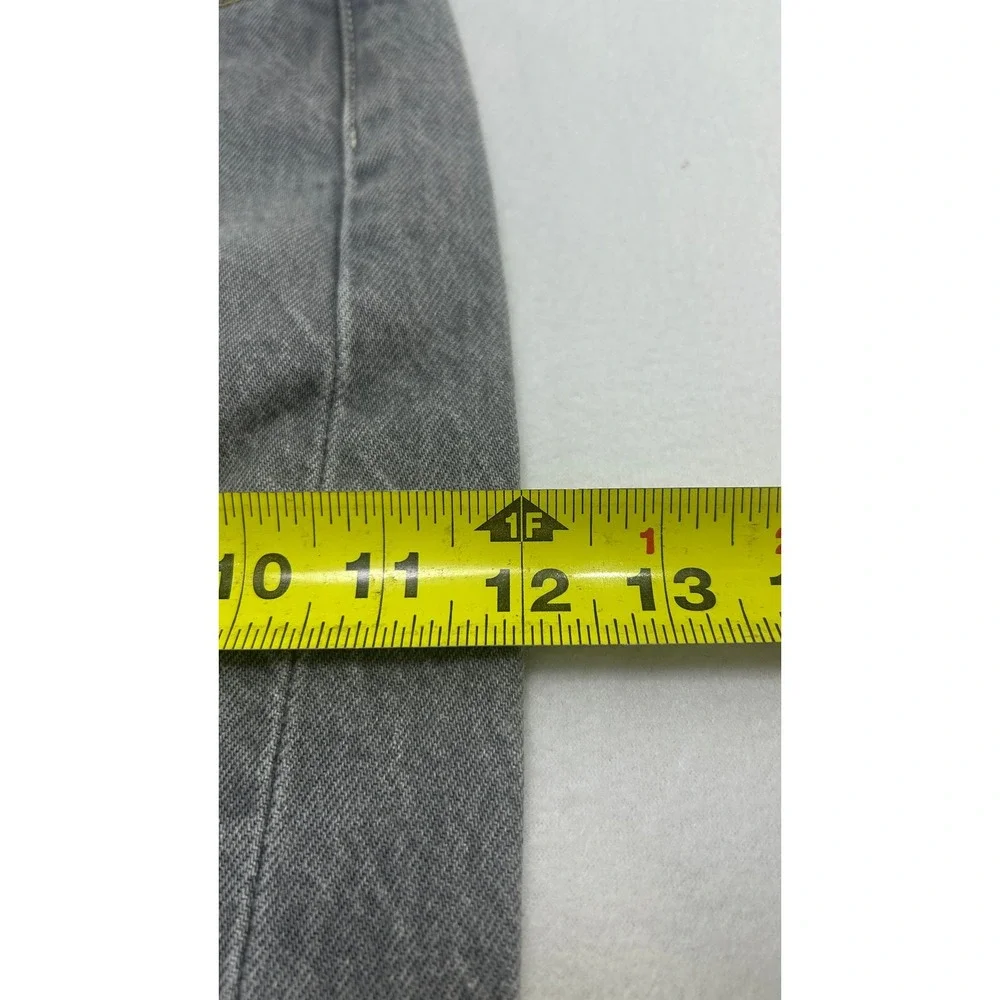 Levis 501 Original Fit Jeans Mens 36x32 Grey Straight Leg Button Fly Denim P01